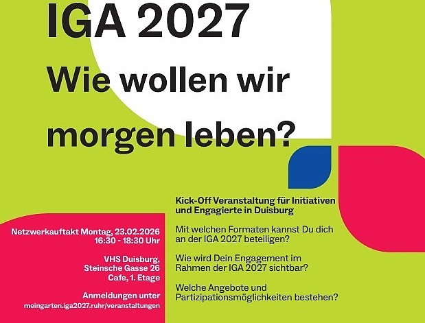 IGA 2027: Einladung zur Info-Veranstaltung in die VHS